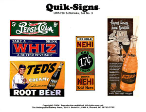 SOFT DRINK (DECALS) - SET NO. 3